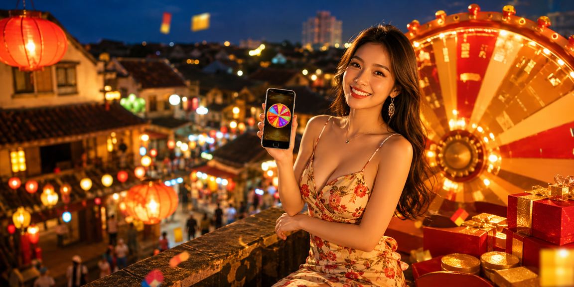 Bàn Roulette trong không khí chợ đêm Hội An – cảm giác casino cao cấp giữa đêm phố cổ
